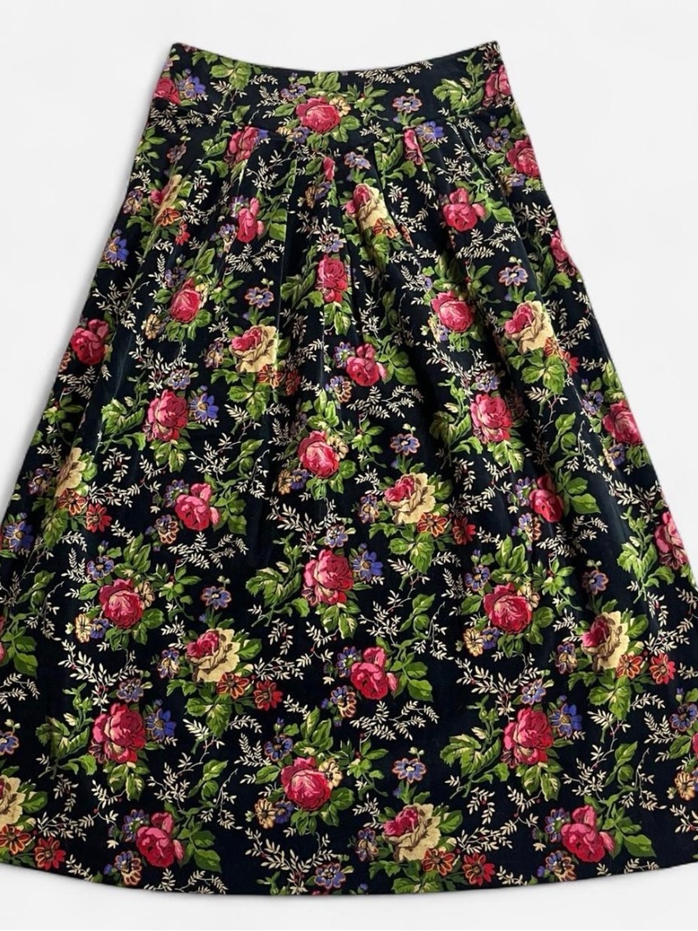 Women’s Vintage Petite Illustrations Skirt Size 8 Made In Japan